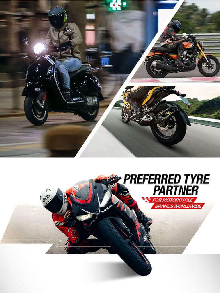 Prefered tyre partner for motorcycle brands worldwide